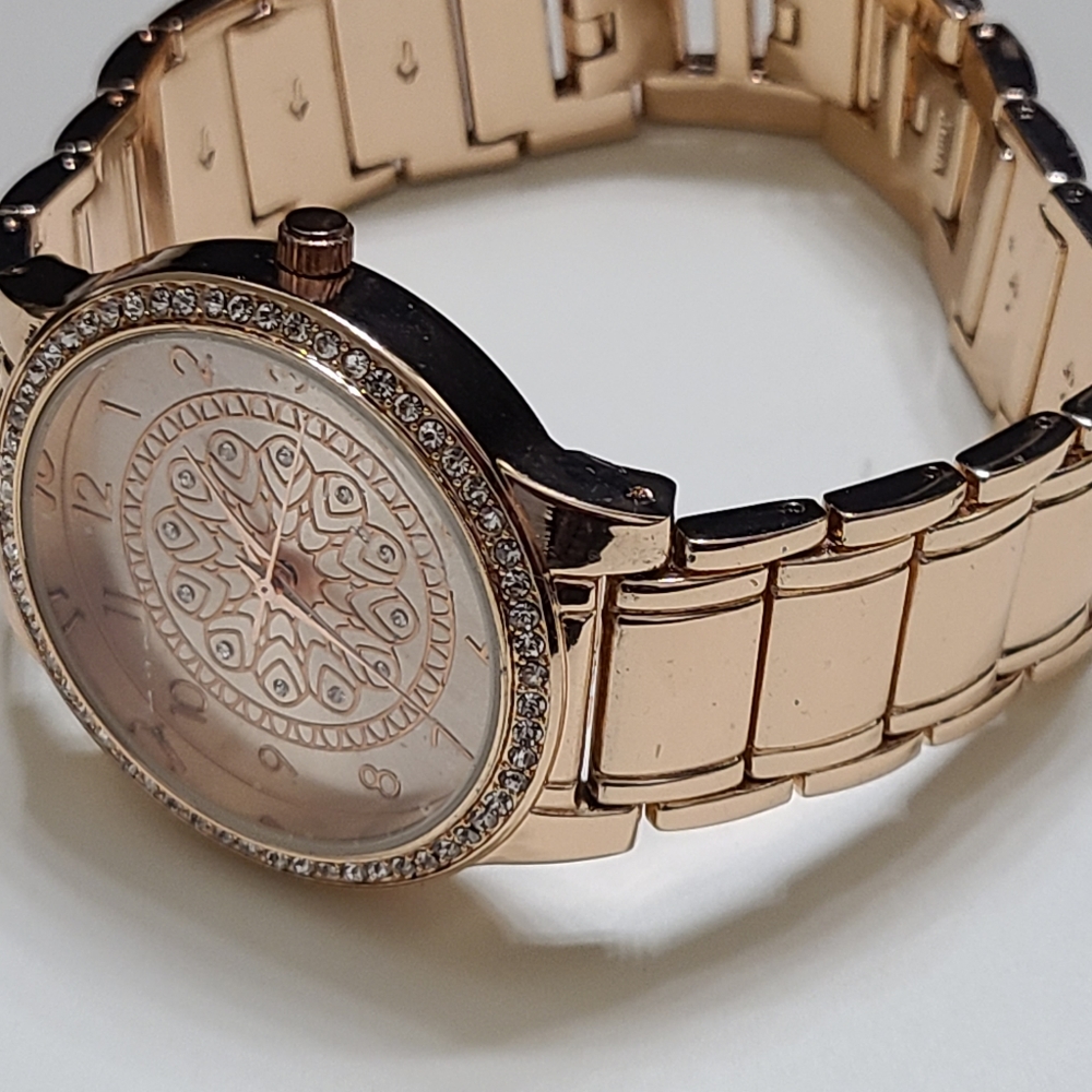 Gold tone watch